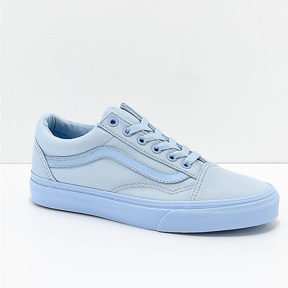Blue old skool Vans 💫